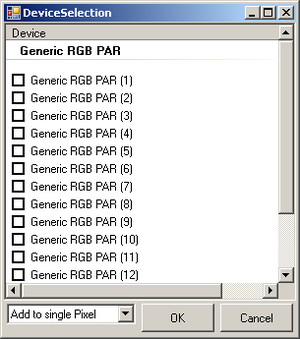 Picture 5: Device Selection Dialog