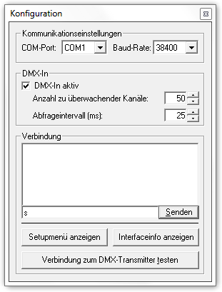 Picture 10: Aktivierung der DMXIn Funktion des DMX4All-Plugins