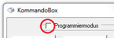 Picture 2: Checkbox zum Umschalten zwischen Programmier- und Bedienmodus