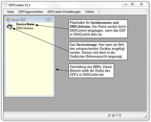 Picture 3: Ansicht eines leeren DDFs